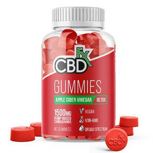 CBDfx - CBD Edible - Broad Spectrum Apple Cider Vinegar Gummies - 25mg - 1500mg