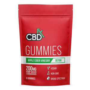 CBDfx - CBD Edible - Broad Spectrum Apple Cider Vinegar Gummies - 25mg - 1500mg