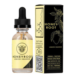 HoneyRoot Wellness - CBD Tincture - Lemon Squeeze - 1000mg-1500m