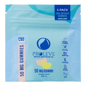 Proleve - CBD Edible - Broad Spectrum Gummy Slices 4 Count - 25mg-50mg