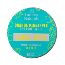 Load image into Gallery viewer, Lazarus Naturals - CBD Edible - Fruit Tarts Orange Pineapple - 500mg-1500mg