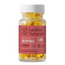 Load image into Gallery viewer, Lazarus Naturals - CBD Capsules - Full Spectrum Liquid Softgels - 50mg