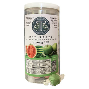 Tranquility Tea Company - CBD Edible - Apple Watermelon Taffy - 35mg