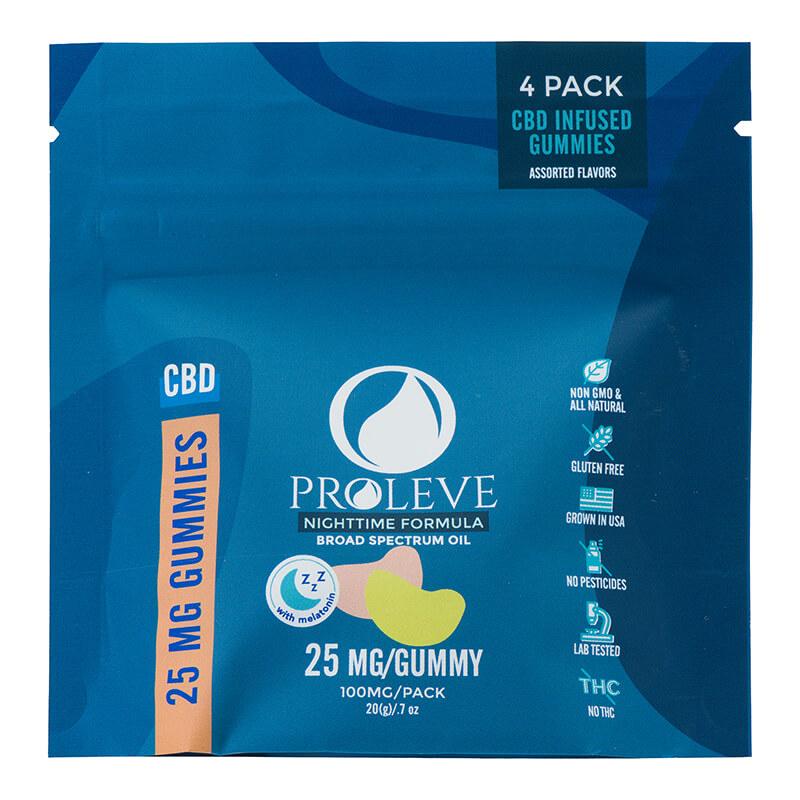 Proleve - CBD Edible - Broad Spectrum PM Gummy Slices 4 Count - 25mg-50mg