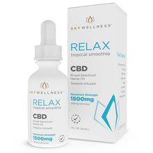 Load image into Gallery viewer, Sky Wellness - CBD Tincture - Relax Tropical Smoothie - 250mg-1500mg