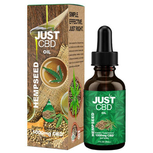 JustCBD - CBD Tincture - Hemp Seed Oil - 50mg-1500mg