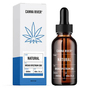 Canna River - CBD Tincture - Broad Spectrum Natural - 1000mg-5000mg