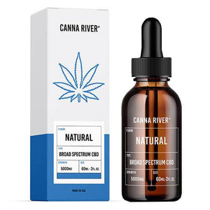 Canna River - CBD Tincture - Broad Spectrum Natural - 1000mg-5000mg
