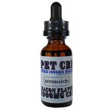 Load image into Gallery viewer, Apothecary RX - CBD Pet Tincture - Bacon Flavor Elixir - 500mg-1000mg