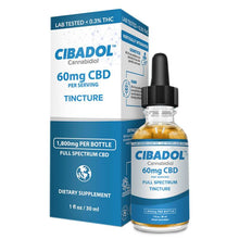 Load image into Gallery viewer, Cibadol - CBD Tincture - Full Spectrum Oil - 300mg-1800mg