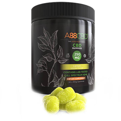 A88 CBD - CBD Edible - Full Spectrum Lemon Gummies - 5mg