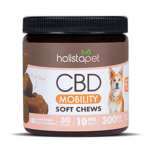 Holistapet - CBD Pet Edible - Mobility Soft Chews for Dogs - 5mg-20mg