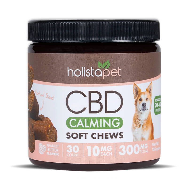 Holistapet - CBD Pet Edible - Calming Soft Chews for Dogs - 5mg-20mg