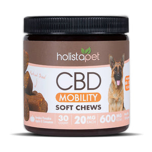 Holistapet - CBD Pet Edible - Mobility Soft Chews for Dogs - 5mg-20mg