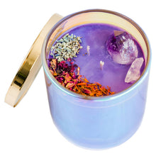 Load image into Gallery viewer, Indica Dream - Hemp Candle - Vegan-Soy Crystal Affirmation Candles