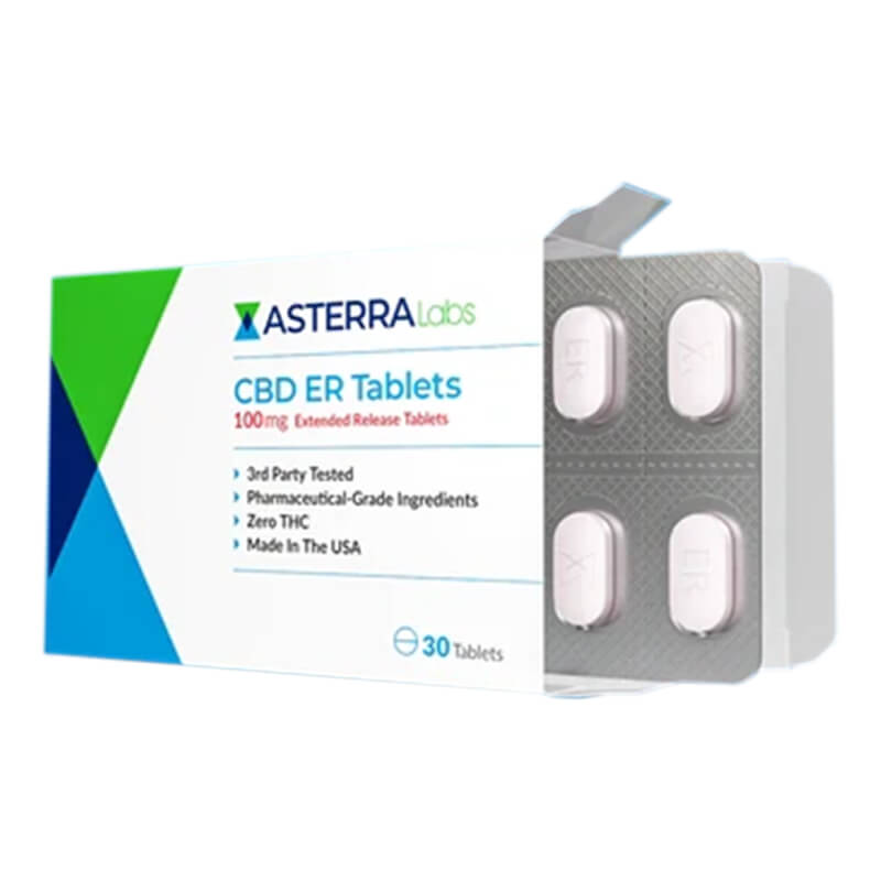 Asterra Labs - CBD Capsules - ER Tablets - 100mg