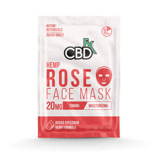 Load image into Gallery viewer, CBDfx - CBD Face Mask - Rose - 20mg