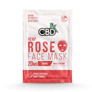 CBDfx - CBD Face Mask - Rose - 20mg