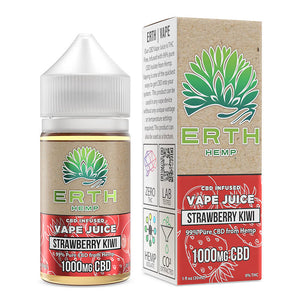 ERTH - CBD Vape Juice - Strawberry Kiwi - 500mg-1000mg