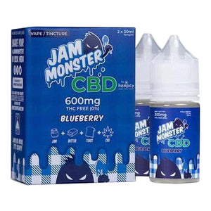 Jam Monster CBD - CBD Vape - Blueberry - 600mg - 2400mg