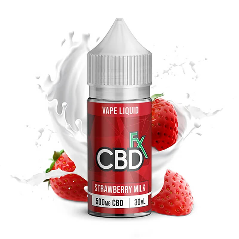 CBDfx - CBD Vape Juice - Strawberry Milk - 500mg-2000mg