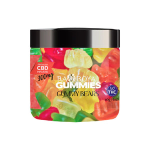 RA Royal CBD - CBD Edible - Gummy Bears - 300mg - 1200mg