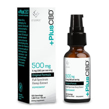 Load image into Gallery viewer, PlusCBD Oil - CBD Tincture - Full Spectrum Peppermint - 100mg-1500mg