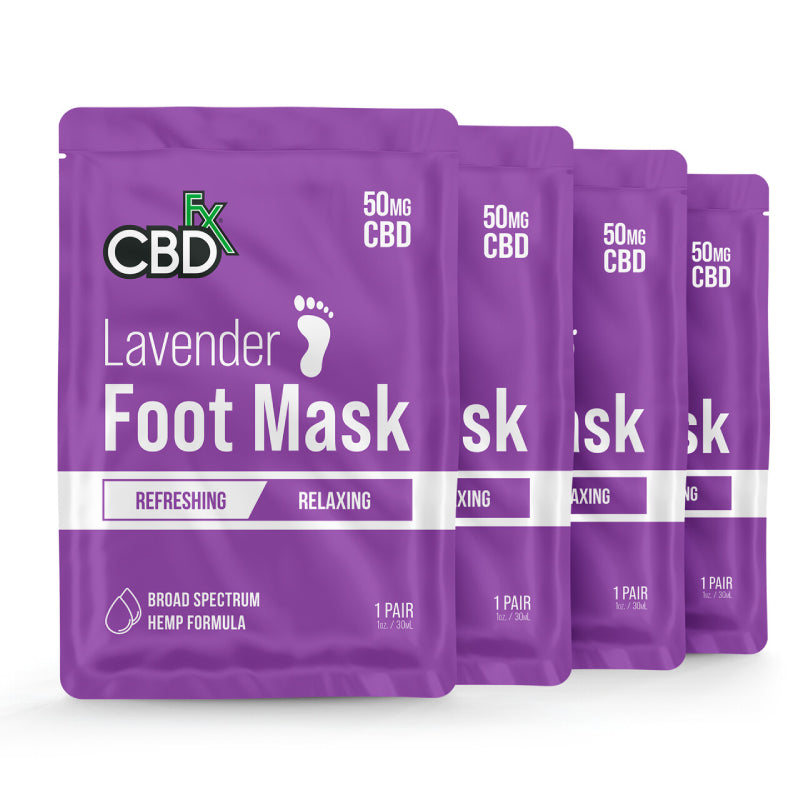 CBDfx - CBD Topical - Lavender Foot Mask - 50mg