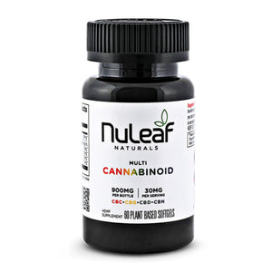 NuLeaf Naturals - CBD Capsules - Full Spectrum Multicannabinoid Softgels - 300mg-1800mg