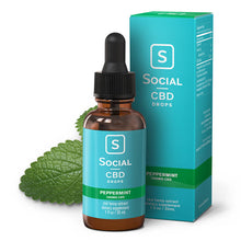 Load image into Gallery viewer, Social - CBD Tincture - Peppermint Drops - 500mg-2000mg