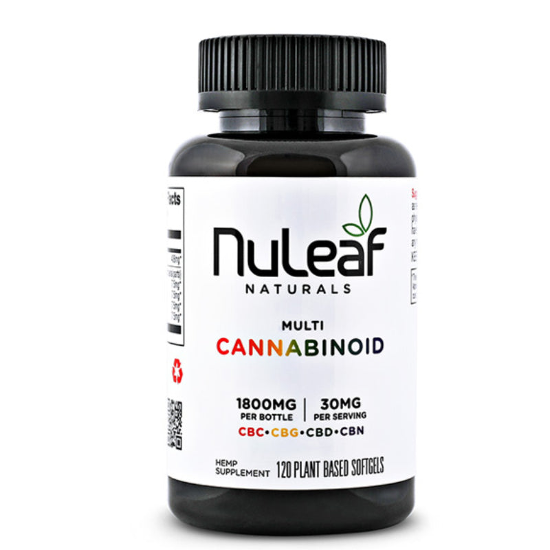 NuLeaf Naturals - CBD Capsules - Full Spectrum Multicannabinoid Softgels - 300mg-1800mg