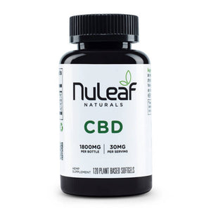 NuLeaf Naturals - CBD Softgels - Full Spectrum Hemp - 300mg-1800mg