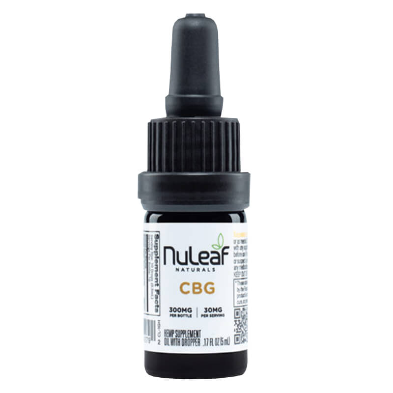 NuLeaf Naturals - CBD Tincture - Full Spectrum CBG Oil - 300mg-1800mg