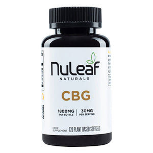 NuLeaf Naturals - CBD Softgels - CBG Caps - 300mg-1800mg