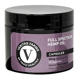 Veritas Farms - CBD Capsule - Full Spectrum Capsules - 10mg-25mg