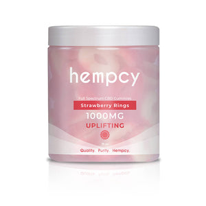 Hempcy - CBD Edible - Strawberry Ring Gummies - 500mg-1000mg