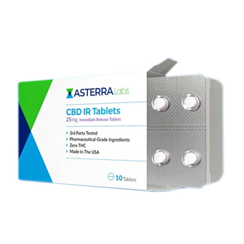Asterra Labs - CBD Capsules - IR Tablets - 25mg