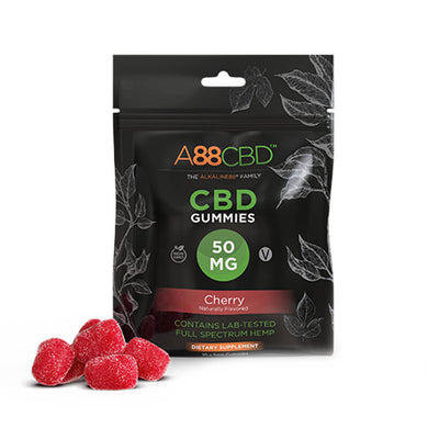 A88 CBD - CBD Edible - Full Spectrum Cherry Gummies - 5mg