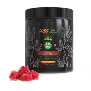 A88 CBD - CBD Edible - Full Spectrum Cherry Gummies - 5mg