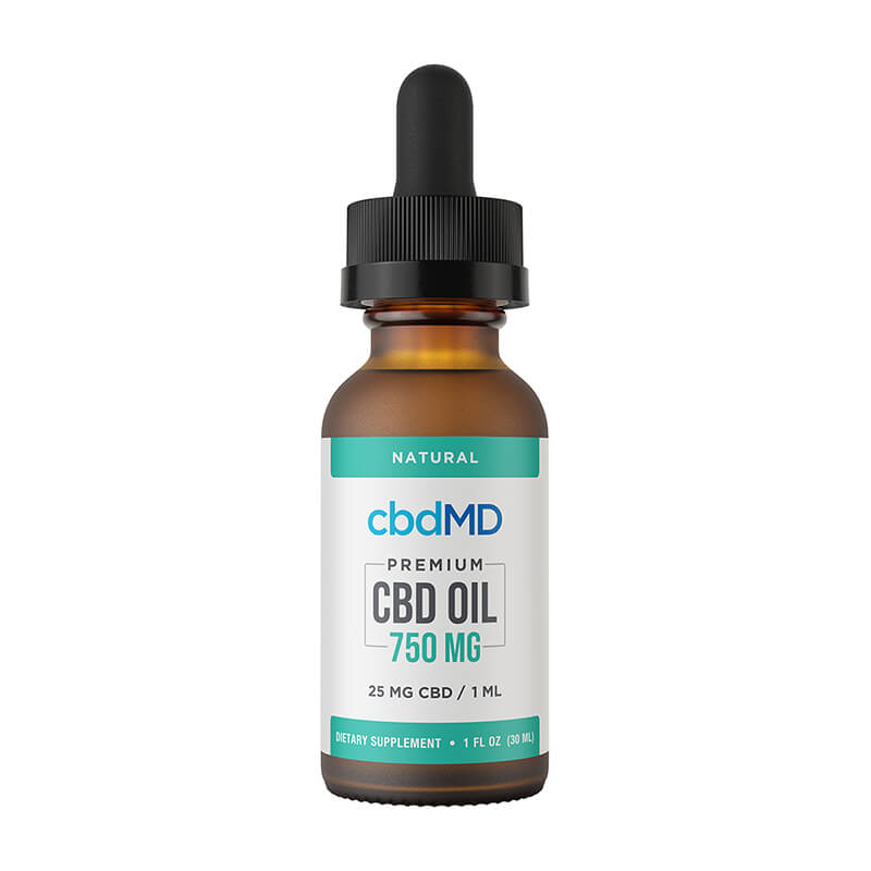 cbdMD - CBD Tincture - Broad Specrum Natural - 300mg-7500mg