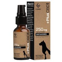 Load image into Gallery viewer, PlusCBD Oil - Pet Tincture - Unflavored Soothing Hemp Extract - 250mg-500mg