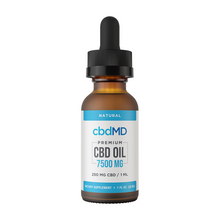 Load image into Gallery viewer, cbdMD - CBD Oil Tincture - Natural