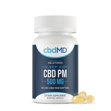 cbdMD - CBD PM Softgel Capsules - 500mg